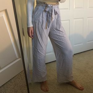 Purple Wide Leg Pants